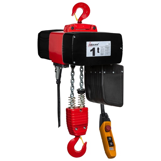 [DH.0.DMH.01003.10] DELTA Elektrischer Kettenzug DMH – 110V–230V – 1 Ton – mit 10 Meter Hubhöhe – 2 Geschwindigkeiten – 2 Strang